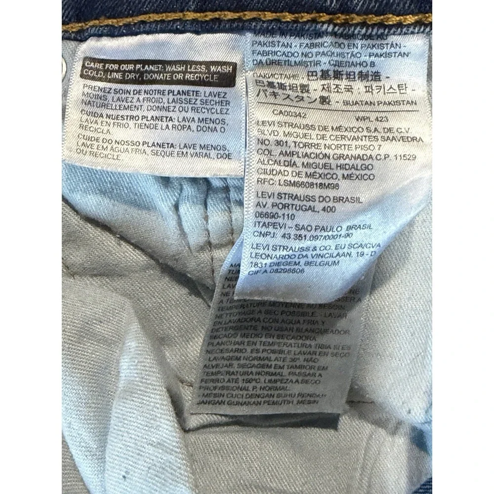 Levis‎ 505 Size Actual 34X32 Mens Blue Jeans Stretch Medium Wash